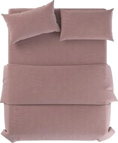 Lenjerie de pat roz prăfuit din in pentru pat de o persoană 135x200 cm Blush – Native Natural