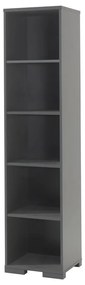 Bibliotecă de copii gri închis 46x195 cm London – Vipack