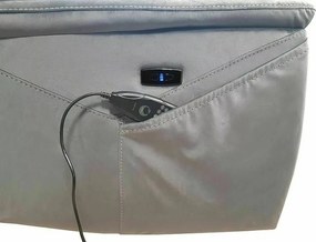 Fotoliu recliner cu functie de masaj Neptun M velvet bleumarin Blu86