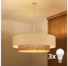 Brilagi - Lustră LED suspendată pe cablu BOHO STYLE 3xE27/15W/230V Ø 80 cm