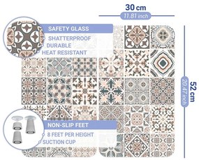 Set 2 protecții din sticlă pentru aragaz Wenko Universal Tile