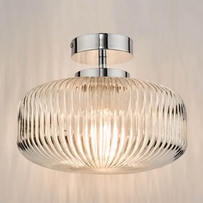 Där Lighting RIV5208 -Plafonieră aplicată pentru baie RIVA 1xE27/60W/230V IP44 crom
