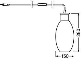 Lampă de masă GRAPE 1xE27/40W/230V Ledvance