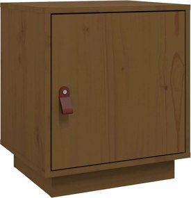 vidaXL Noptieră, maro miere, 40x34x45 cm, lemn masiv de pin