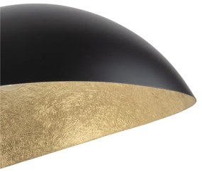 Lustră pe cablu SPACE 2xE27/60W/230V negru/auriu