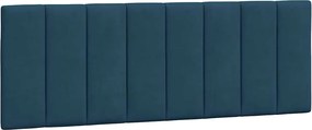vidaXL Pernă tăblie de pat, Hanko, albastru, 140 cm, catifea