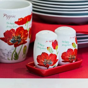 Solniţă şi piperniţă BANQUET Red Poppy