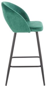 Scaun de bar H96 velvet verde