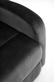 Fotoliu recliner Wonder negru H98 cm