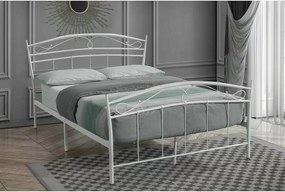 Pat metalic alb SIENA 120x200 cm