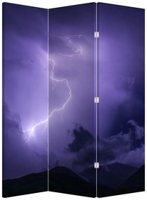 Paravan - Cerul violet - fulger (126x170 cm)
