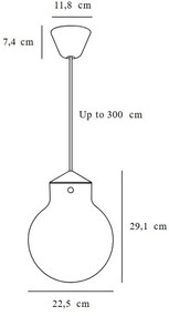 Lustră pe cablu Nordlux RAITO 1xE27/25W/230V alamă/alb