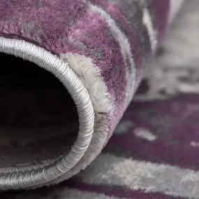 200x300 cm Covor Fusion, Premium, Culoare Mov/Lila, Pentru Living/Hol/Dormitor, Modern, 70% Polyester / 30% Polipropilenă