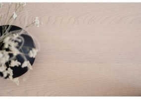 Masă de dining rotundă cu blat cu aspect de lemn de stejar 115x115 cm Yumi - Rowico