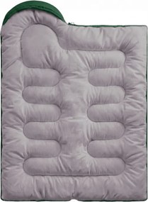 Sac de dormit 2în1 SNOORA 210x75 cm, verde