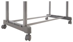 Suport pentru haine argintiu telescopic/cu roți din metal – Premier Housewares