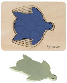 Puzzle de inserat din lemn Turtle – Kindsgut