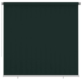 Jaluzea tip rulou de exterior, verde inchis, 240x230 cm, HDPE Morkegronn, 240 x 230 cm