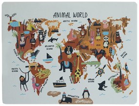 Suport de farfurie Really Nice Things Animals Worldmap, 55 x 35 cm