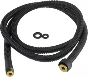 Furtun de dus pentru baterii de baie Deante negru