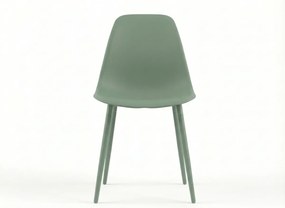 OFERTA Scaun de masa OSAKA plastic, verde salvie calitatea a II-a