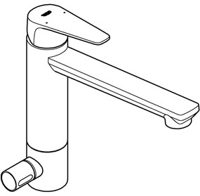 GROHE 31696000 - Baterie pentru chiuvetă BAUEDGE, crom lucios