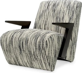 Fotoliu design LUX Venosa, Radiance black and white