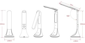 GLOBO 58329B - Lampă de birou LED dimabilă TYREL 1xLED/4W/230V