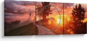 Tablou - Jamnik, Slovenia (cu ceas) (90x30 cm)