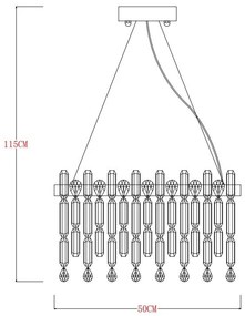 Lustra LED moderna design deosebit CROWN