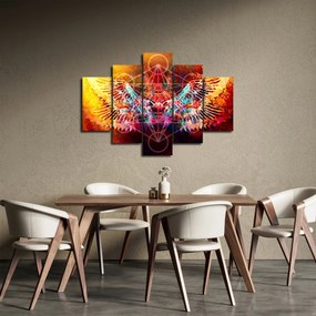 Tablou - Merkaba cu aripi, abstracție (150x105 cm)