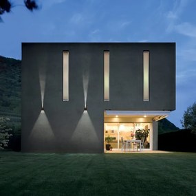 Redo 90298 - Aplică LED de exterior VARY, 2x LED de 10 W, 230 V, 3000 K, IP54, maro