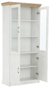 Vitrină, pin nordic/stejar sălbatic, ROYAL W4D