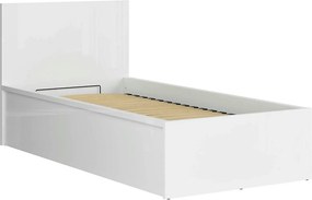 Pat TETRIX 90x200, alb, PAL, cu somiera