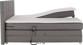Pat electric reglabil, arcuri, gri, 160x200, MURKO NEW