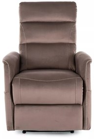 Fotoliu Solon M cu functie de masaj velvet cappuccino Blu38