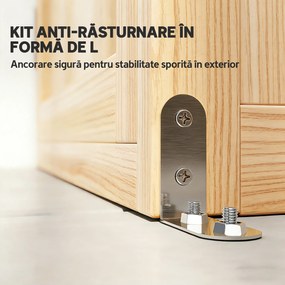 Outsunny Dulap de Exterior pentru Unelte cu Rafturi Detașabile | Aosom Romania