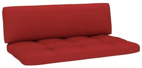 Canapea de mijloc de gradina din paleti, alb, lemn pin tratat Rosu, canapea de mijloc, Alb, 1
