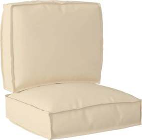 vidaXL Set de perne pentru palet 2 pcs Bej Material Oxford