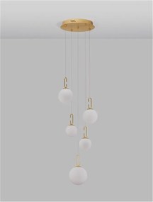 Lustra LED moderna cu 5 Pendule design elegant HOOK