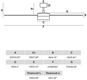 Ventilator LED dimabil FARO 34293-1TW CRUISER LED/18W/230V 2700/4000/6500K + telecomandă