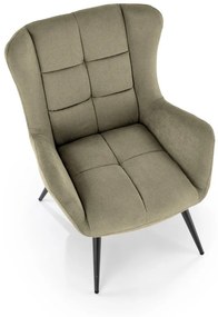 Fotoliu Byron stofa olive H92 cm