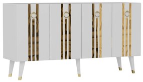 Dulap Pometu (alb + auriu) . 1093455
