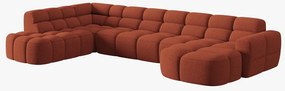 Coltar Lisa U stofa L387 cm