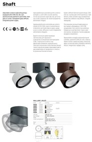 Redo 90626 - Spot LED de exterior SHAFT LED/13W/230V IP65 alb