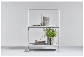 Etajeră gri deschis din metal 23x58 cm A-Table – Zone