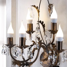 Aplică TERESA 5xE14/6W/230V bronz ONLI