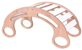 Leagăn multifuncțional Montessori alb/arțar