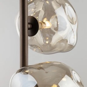 Brilagi - Lustră suspendată pe cablu VULCANO 3xG9/8W/230V bronz/bej fumuriu