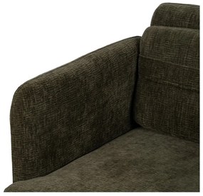 Fotoliu verde cu tapițerie din chenille Bind – Ixia